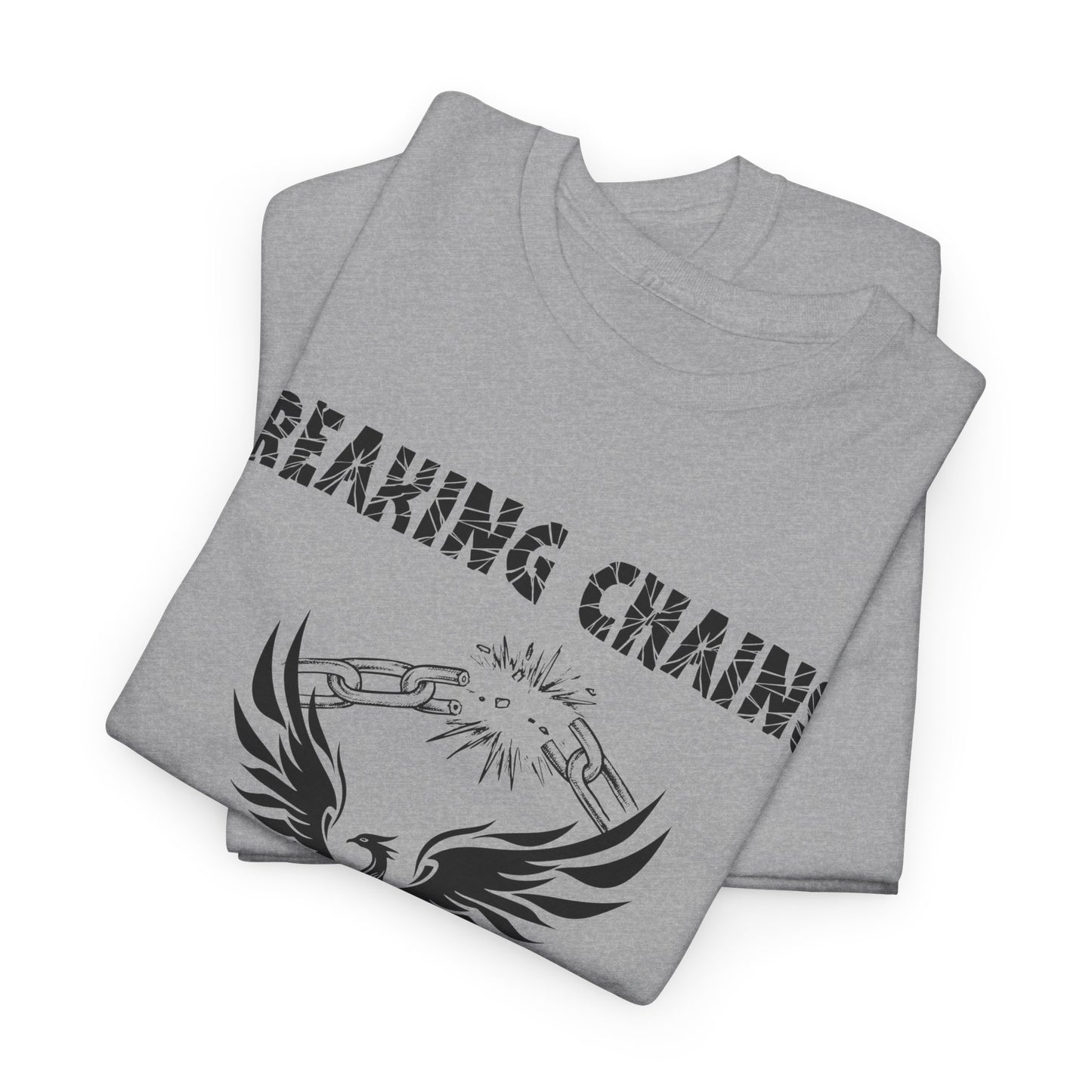 Phoenix Rising Breaking Chains Tee — Empowerment T‑Shirt