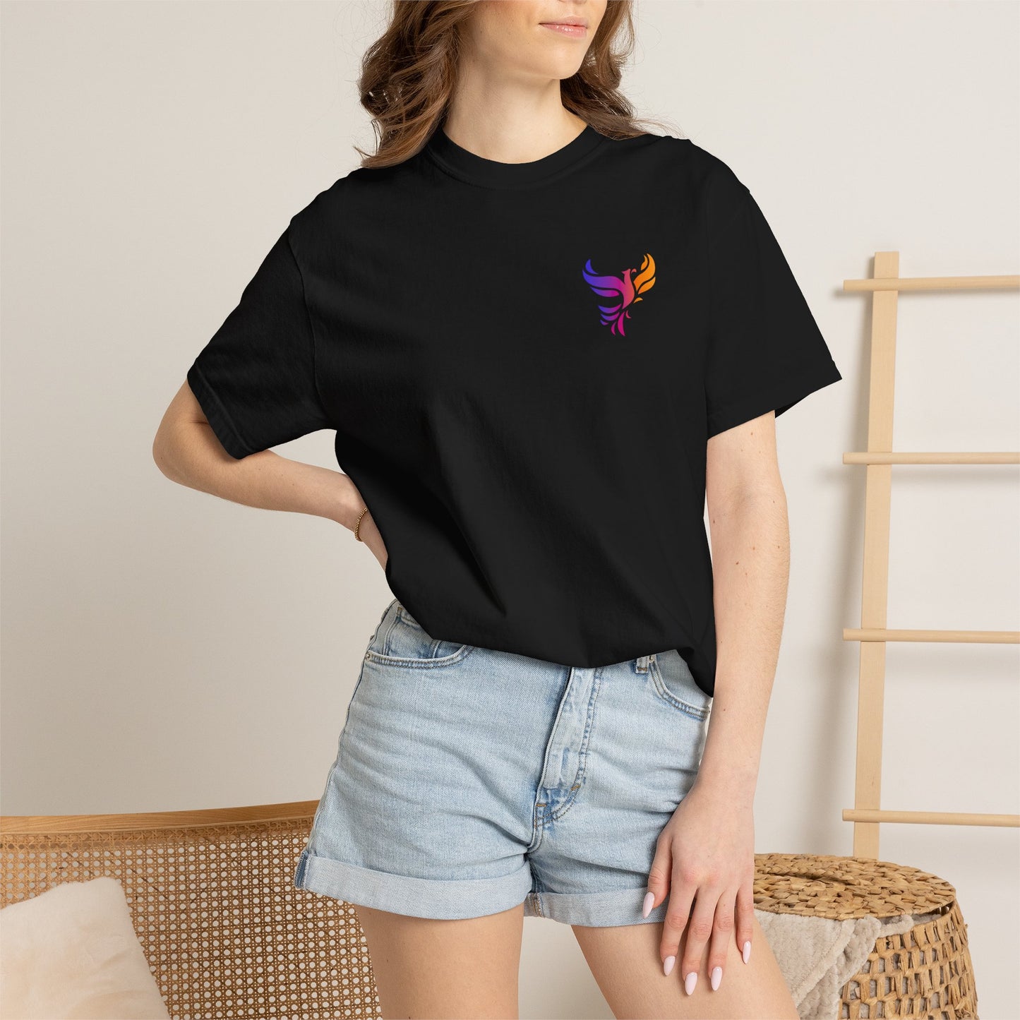 Rise & Thrive Phoenix Shirt | Christian Inspirational Tee | Romans 5:3–5 Faith Hope & Healing Shirt