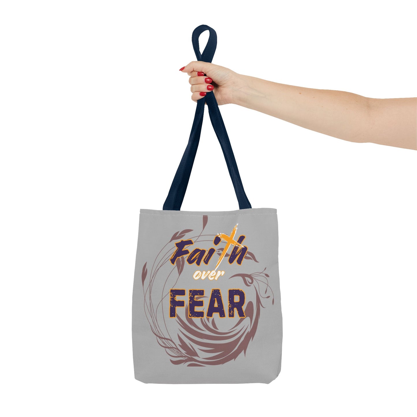 Inspirational Faith Over Fear Tote Bag