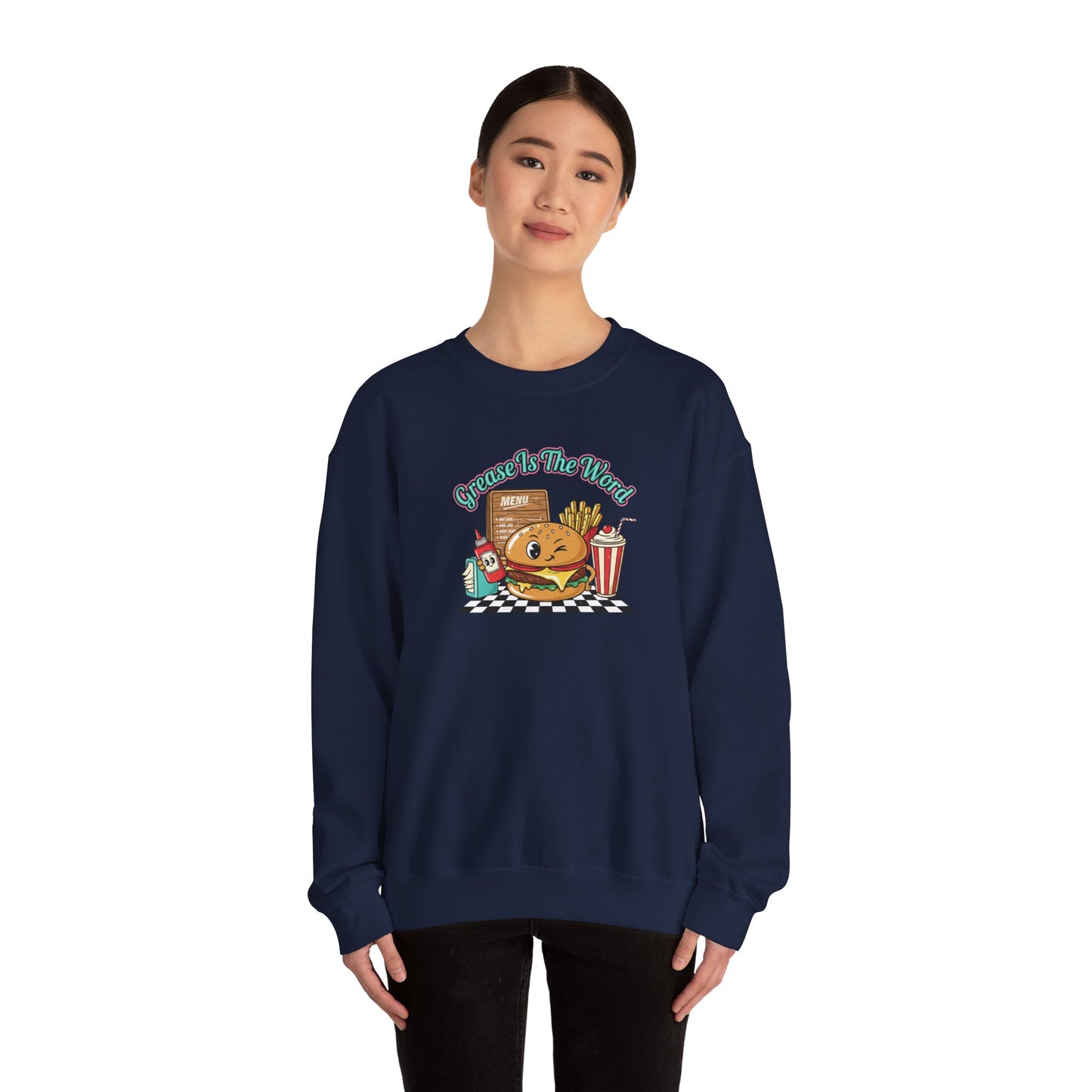 Cheeseburger Matchbook Design Sweatshirt | retro diner shirt, pantry label art
