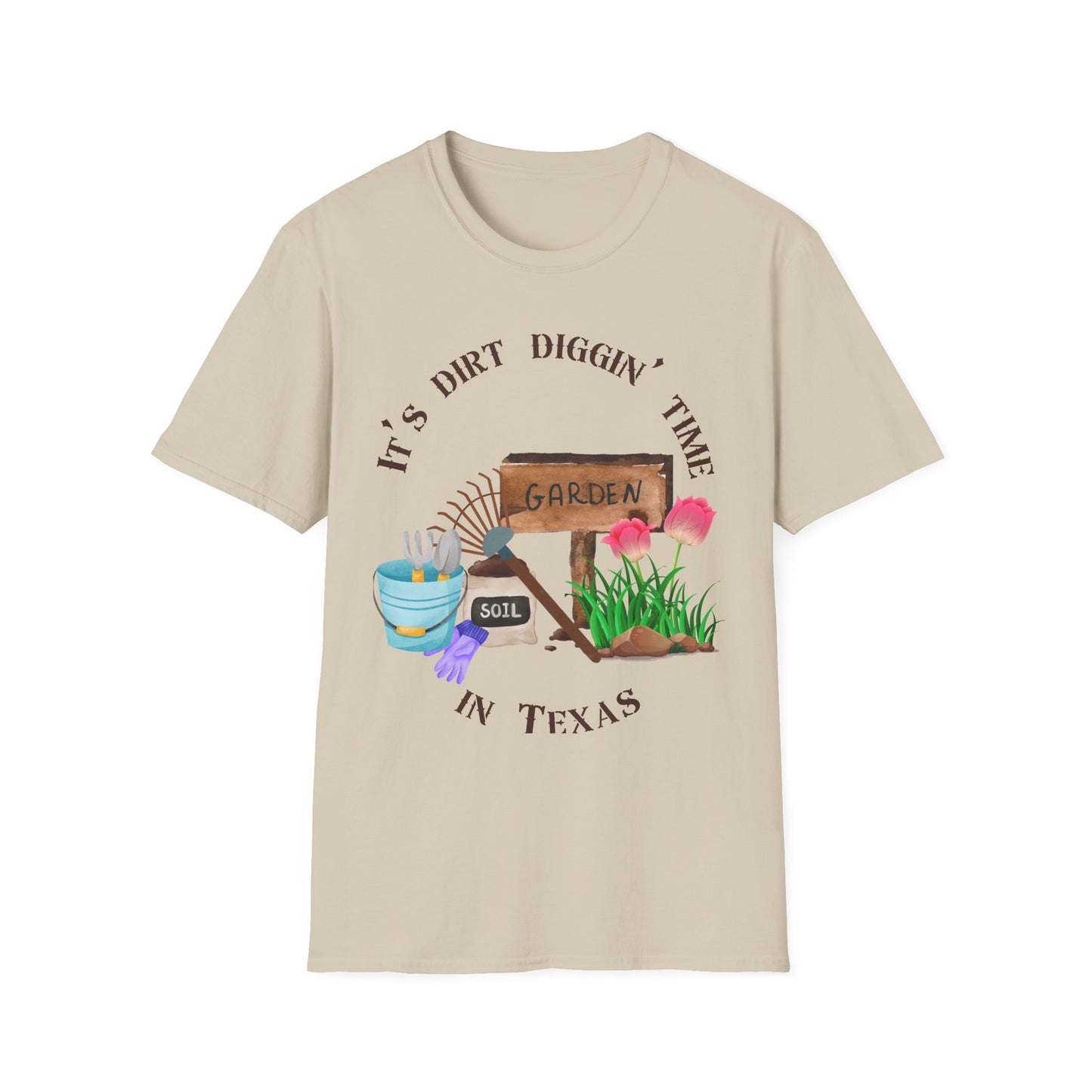 Garden-Themed Softstyle T-Shirt, Perfect for Plant Lovers, Gardening Gifts, Spring Celebrations, Outdoor Activities, Gift for Him/Her