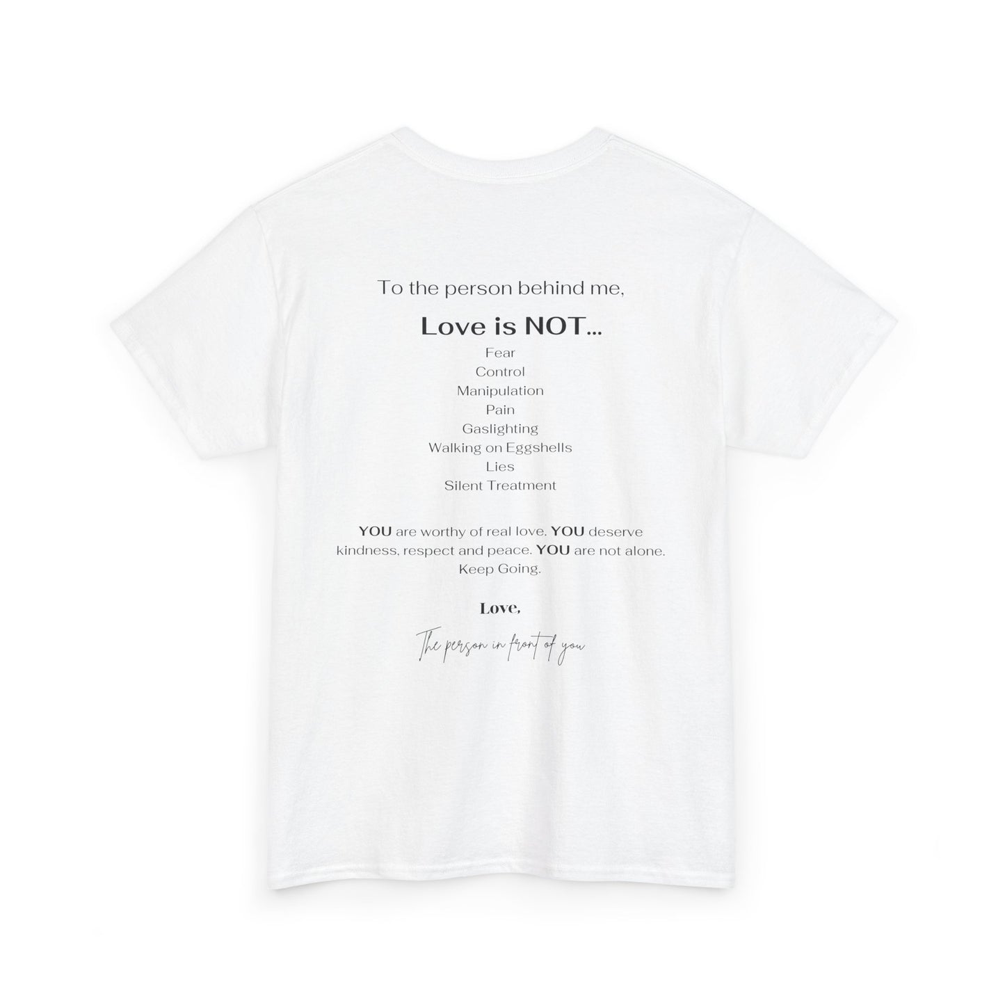 Love is NOT Unisex Heavy Cotton Tee - Motivational T-Shirt for Everyday Wear, Gift for Friends, Inspirational Apparel, Casual Fashion, [...]