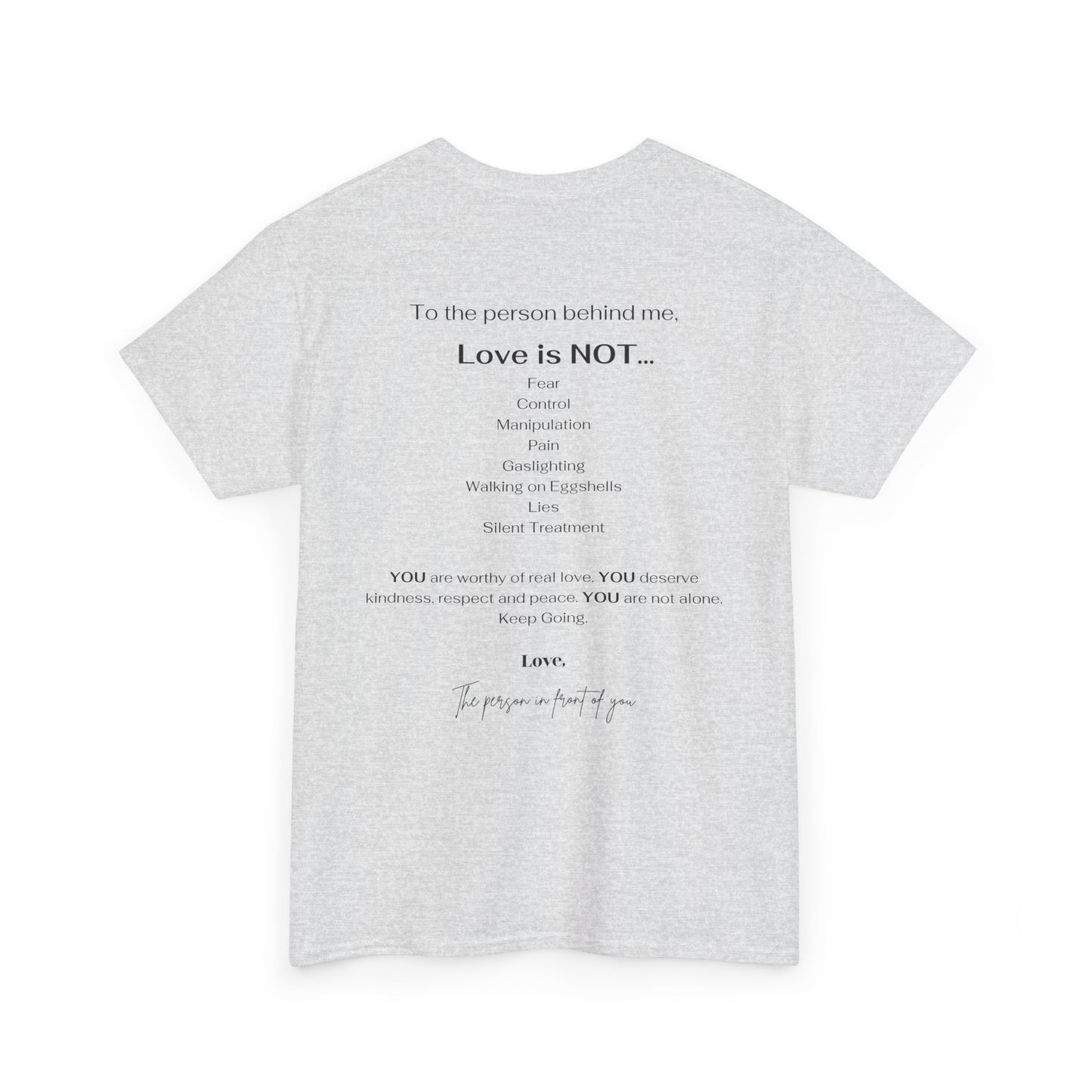 Love is NOT Unisex Heavy Cotton Tee - Motivational T-Shirt for Everyday Wear, Gift for Friends, Inspirational Apparel, Casual Fashion, [...]