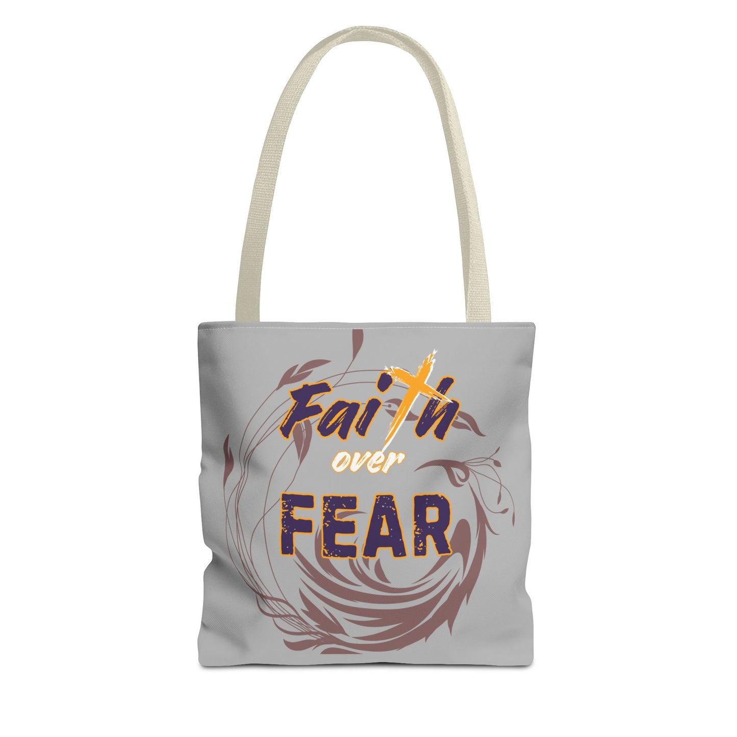 Inspirational Faith Over Fear Tote Bag
