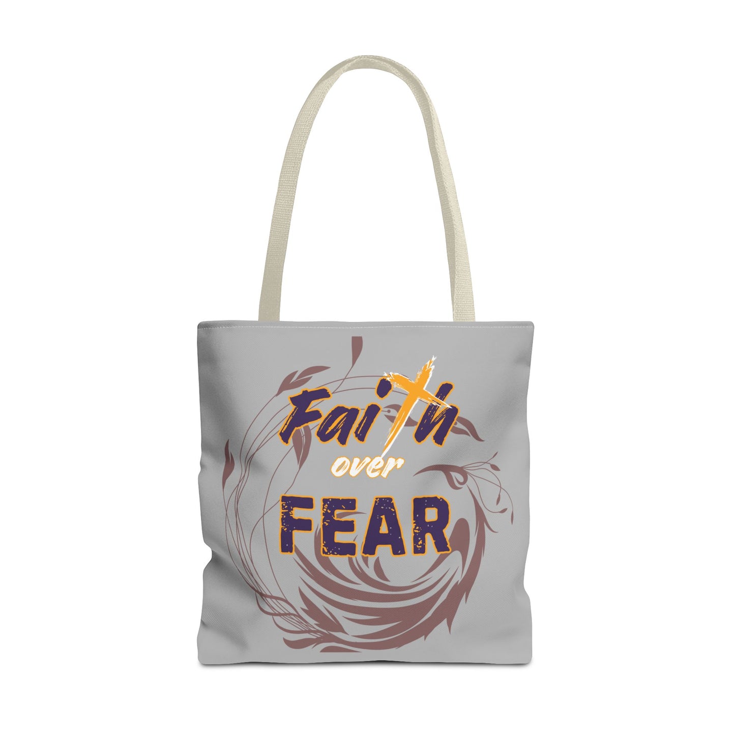 Inspirational Faith Over Fear Tote Bag
