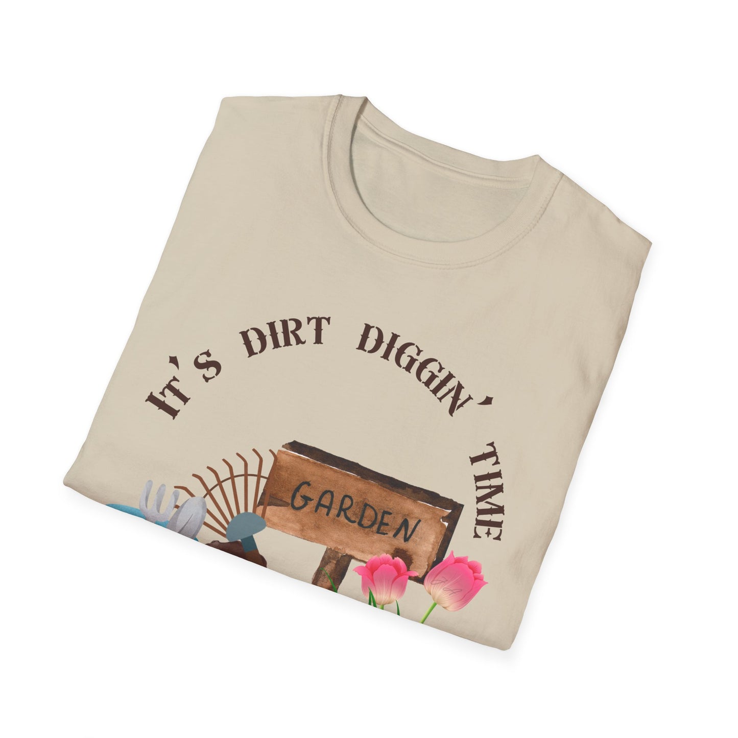 Garden-Themed Unisex Softstyle T-Shirt, Perfect for Plant Lovers, Gardening Gifts, Spring Celebrations, Outdoor Activities, Gift for Him/Her