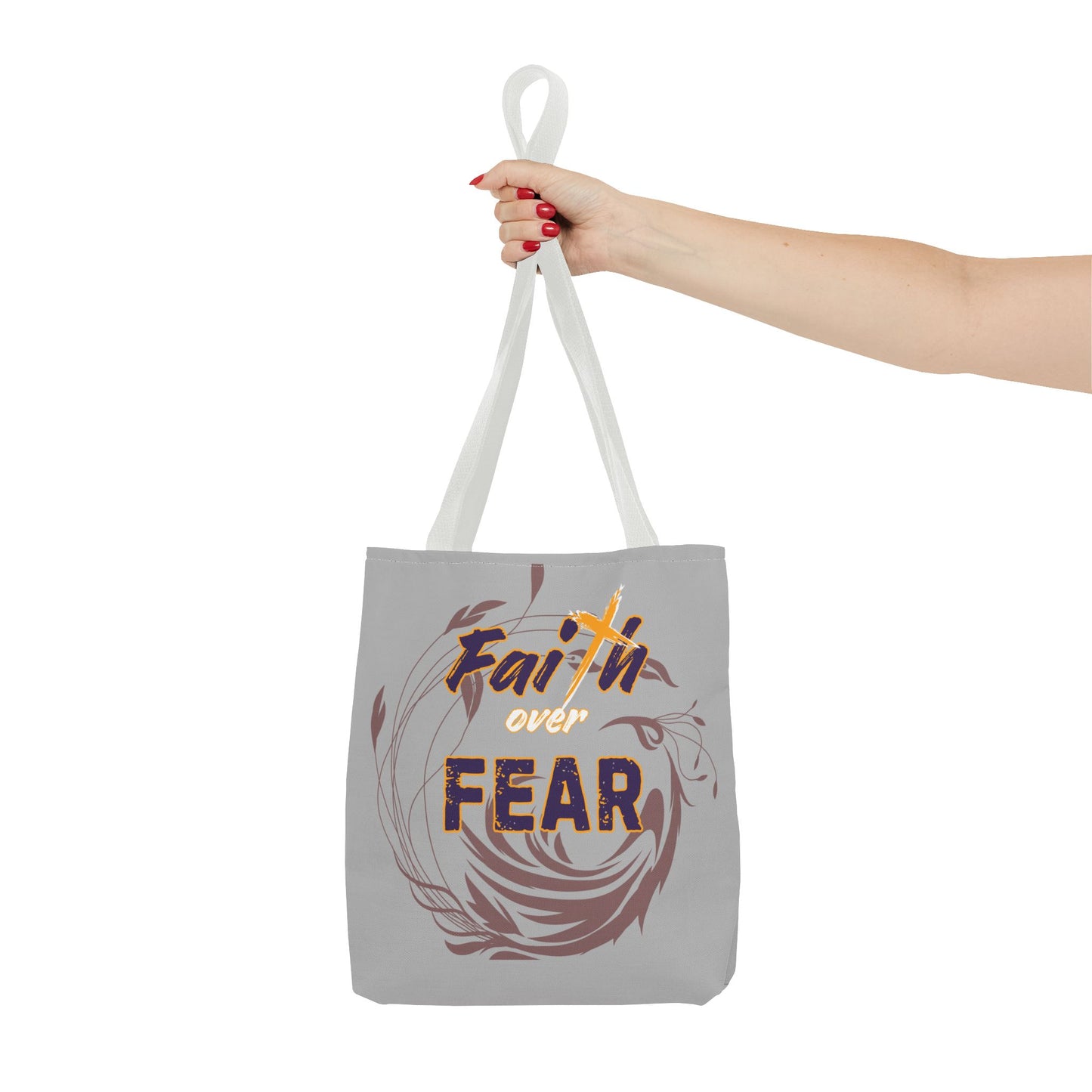 Inspirational Faith Over Fear Tote Bag