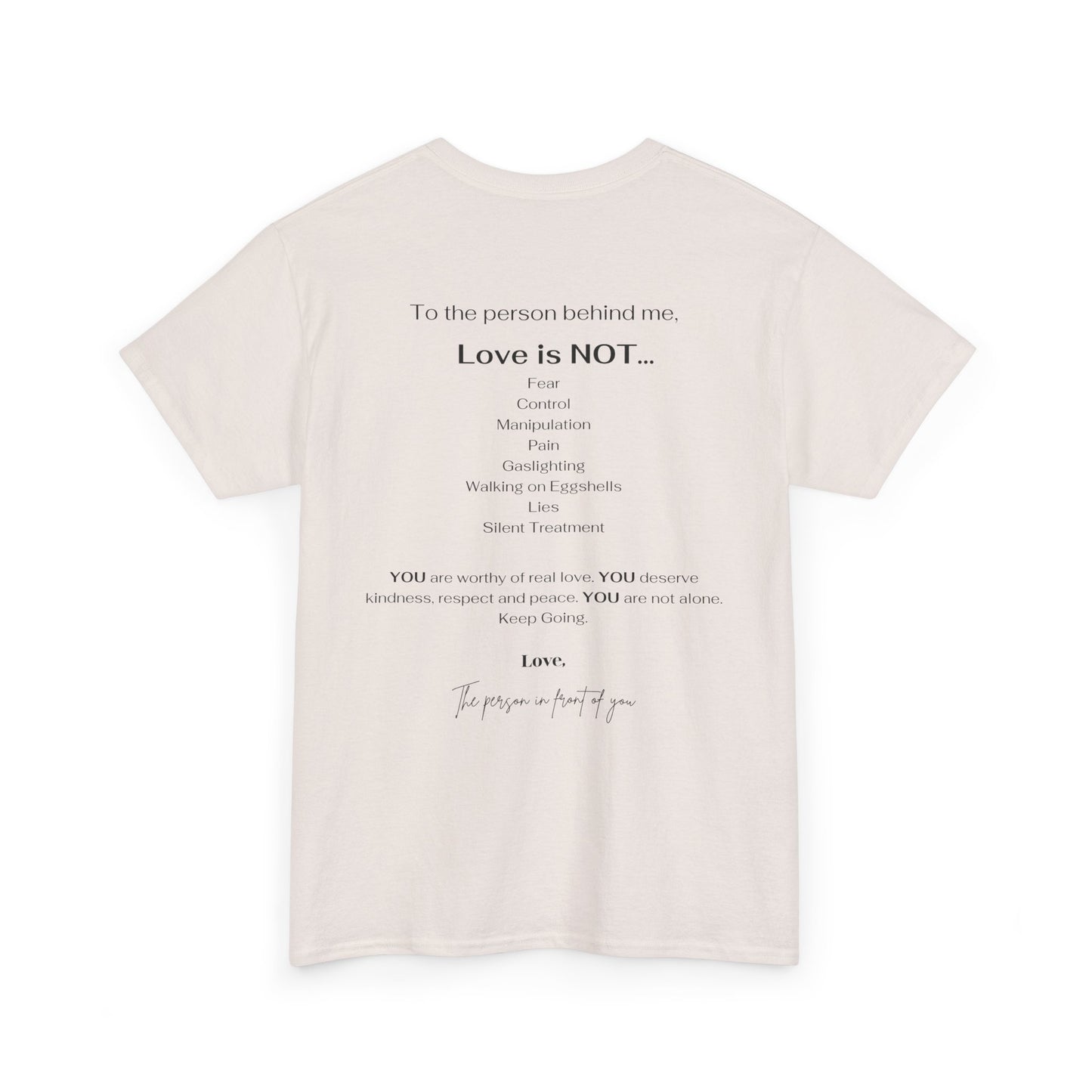 Love is NOT Unisex Heavy Cotton Tee - Motivational T-Shirt for Everyday Wear, Gift for Friends, Inspirational Apparel, Casual Fashion, [...]