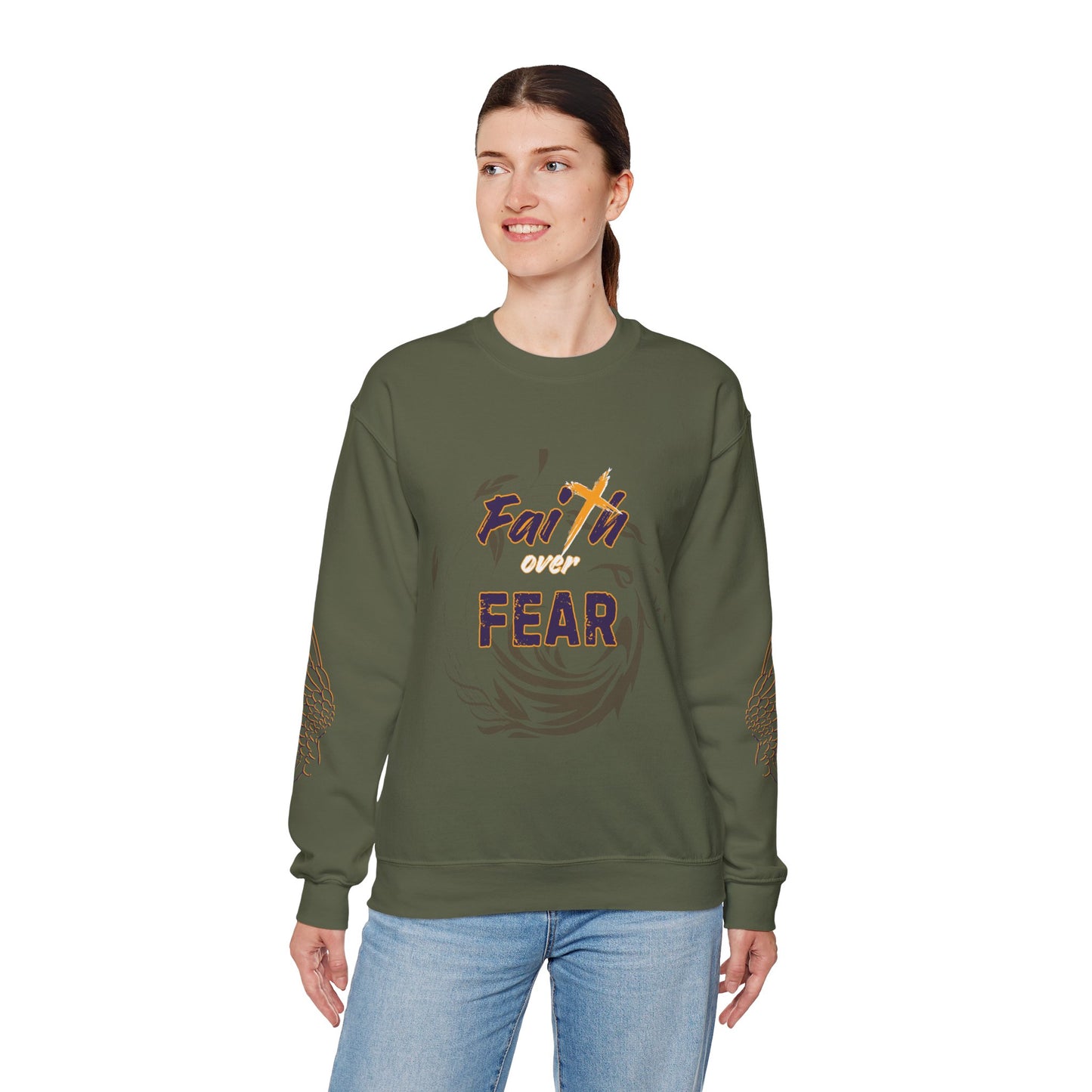 Faith Over Fear Crewneck Sweatshirt
