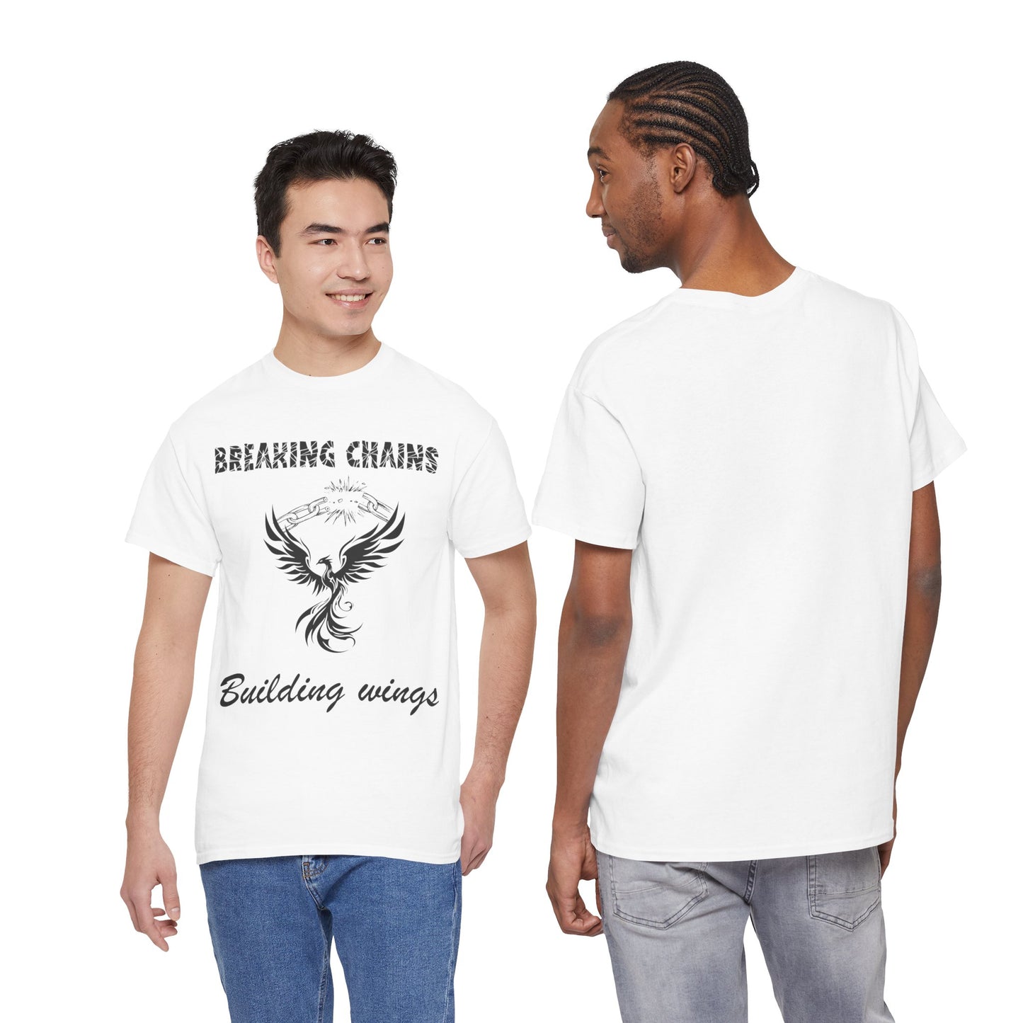 Phoenix Rising Breaking Chains Tee — Empowerment T‑Shirt