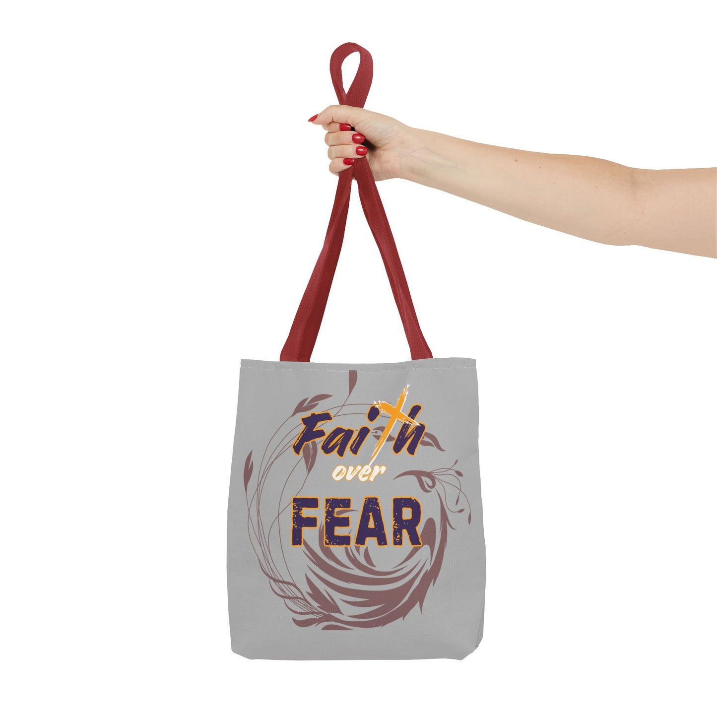 Inspirational Faith Over Fear Tote Bag