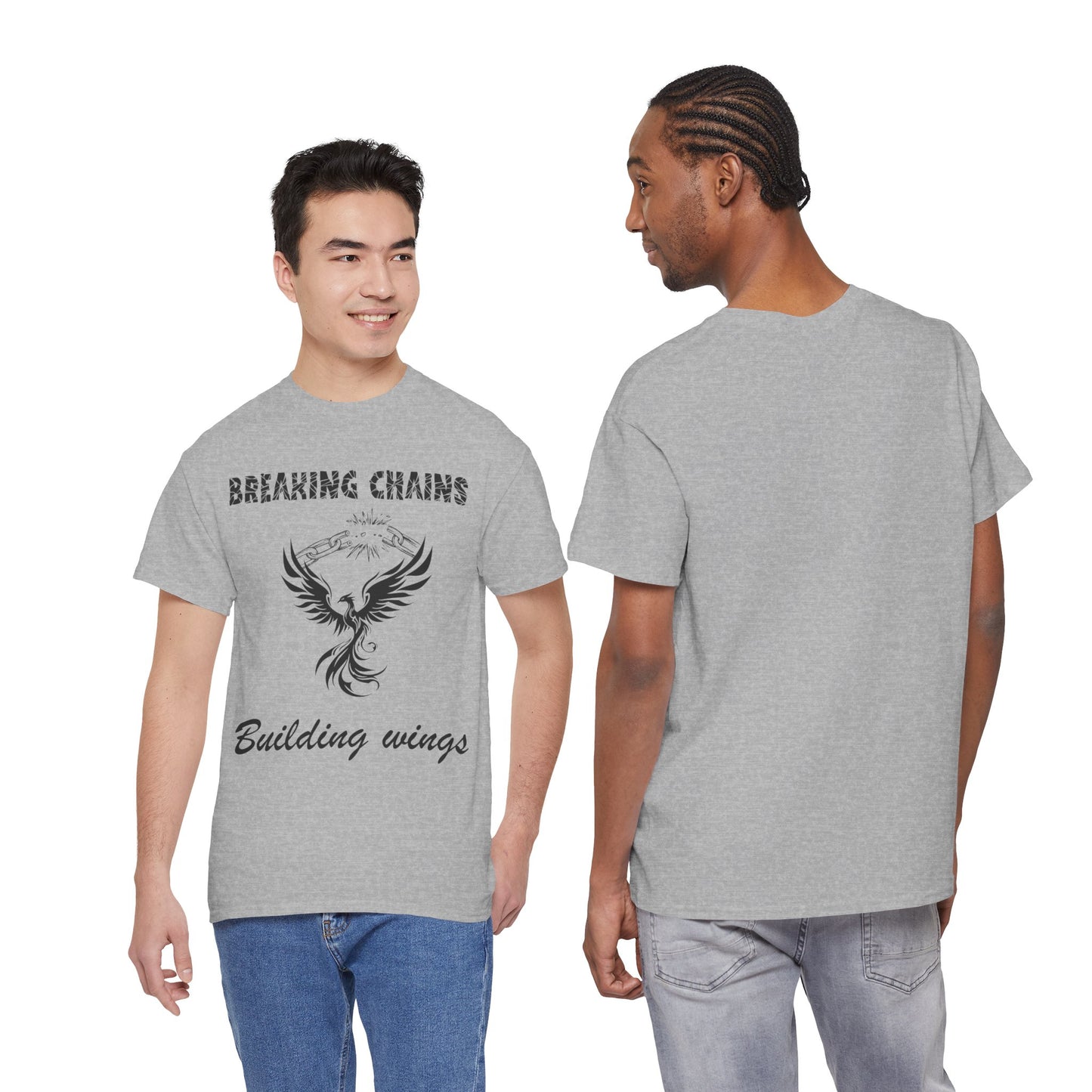 Phoenix Rising Breaking Chains Tee — Empowerment T‑Shirt