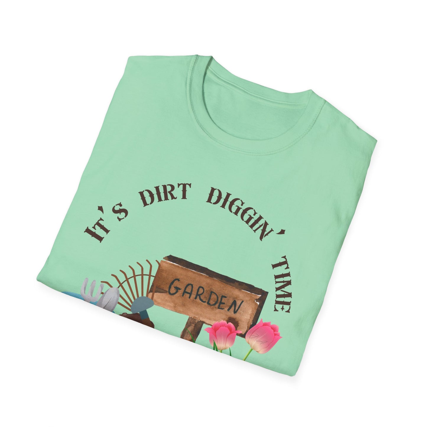 Garden-Themed Unisex Softstyle T-Shirt, Perfect for Plant Lovers, Gardening Gifts, Spring Celebrations, Outdoor Activities, Gift for Him/Her