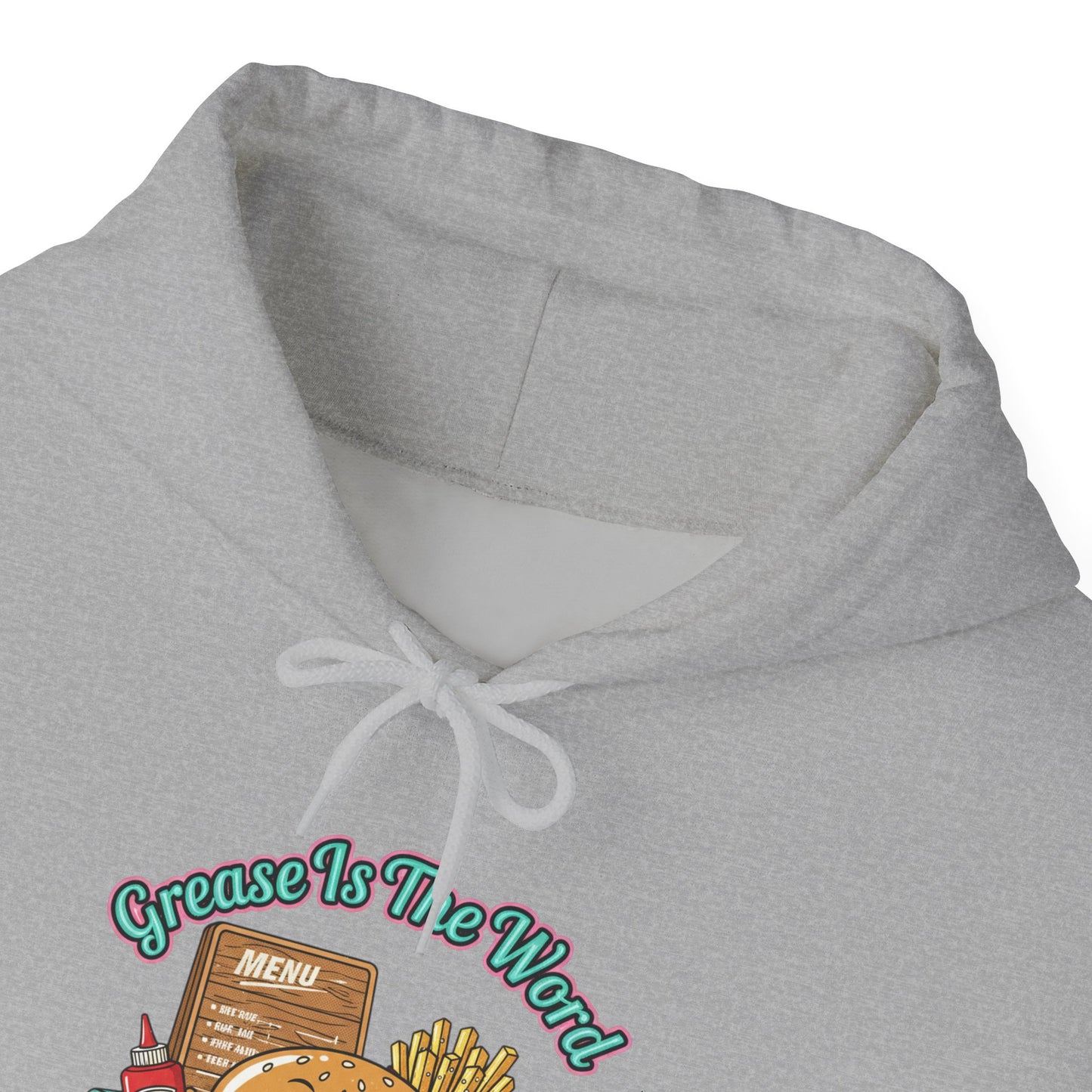 Grease is the Word, Matchbook Burger Diner Hoodie | retro diner shirt, pantry label art