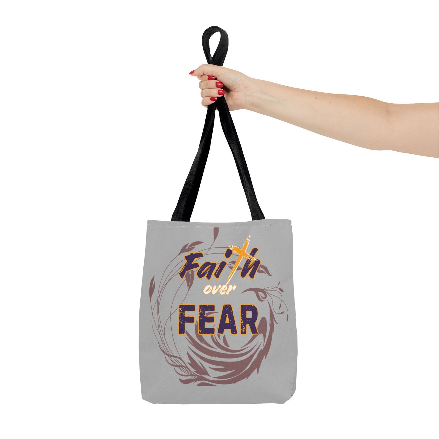Inspirational Faith Over Fear Tote Bag