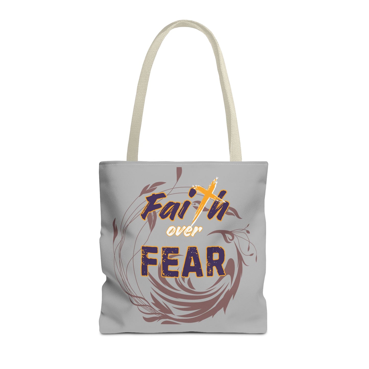 Inspirational Faith Over Fear Tote Bag
