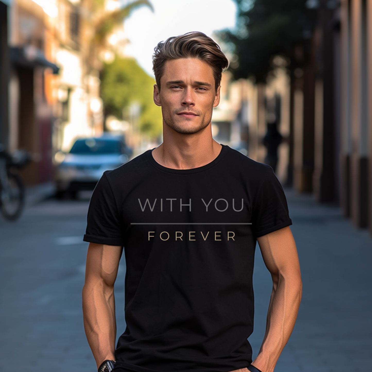 With You Forever Valentine T-Shirt, Valentines Day Shirt for Her, Matching Couple Valentine Shirts, Valentine Gift for Her