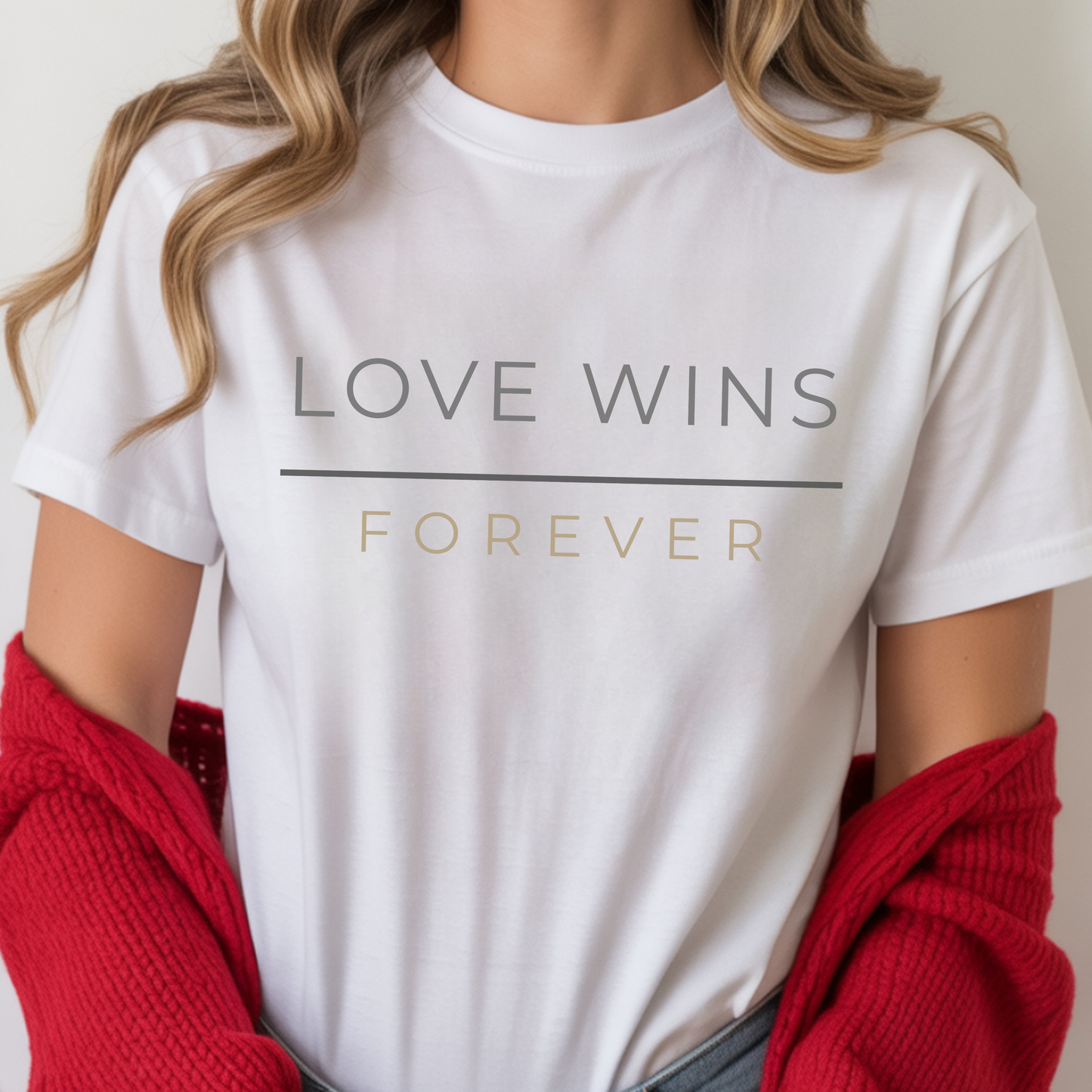 Love Wins Forever Valentine T-Shirt, Valentines Day Shirt for Her, Matching Couple Valentine Shirts, Valentine Gift for Her