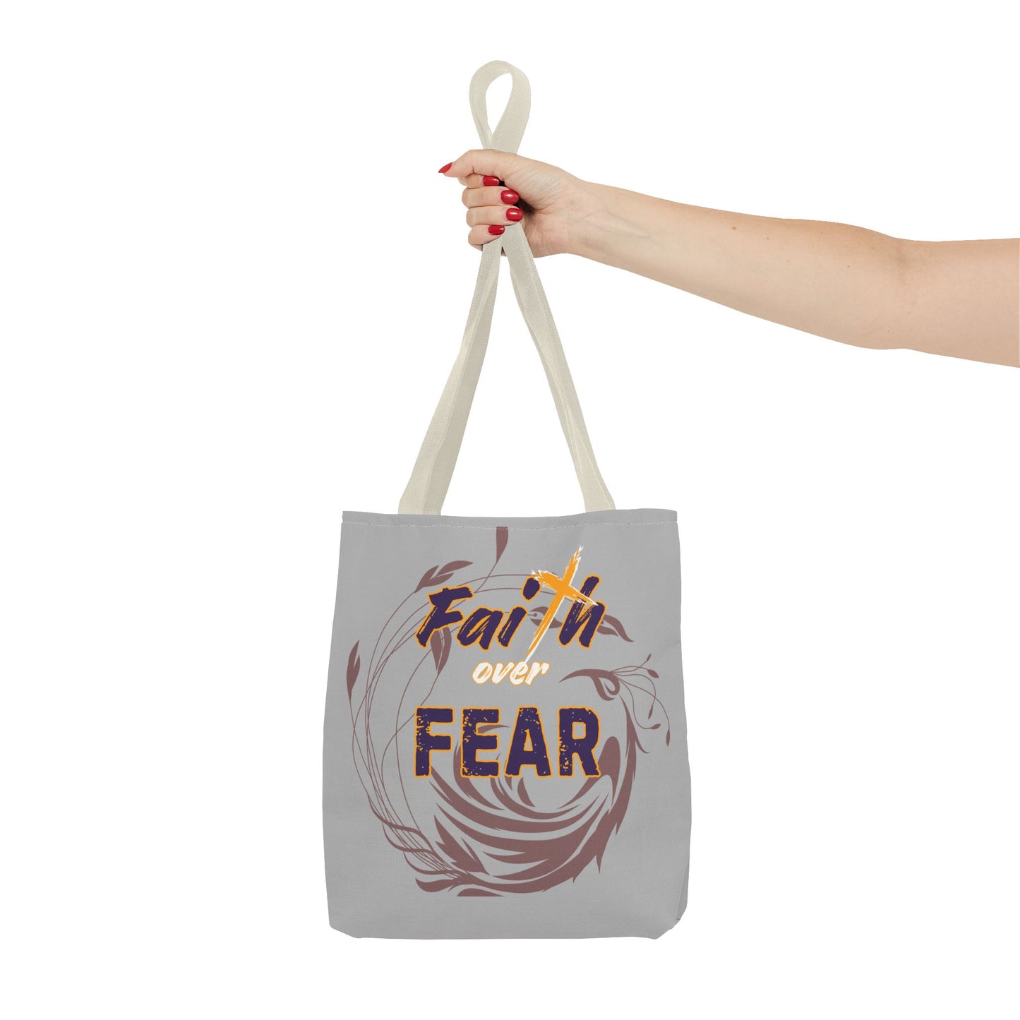 Inspirational Faith Over Fear Tote Bag