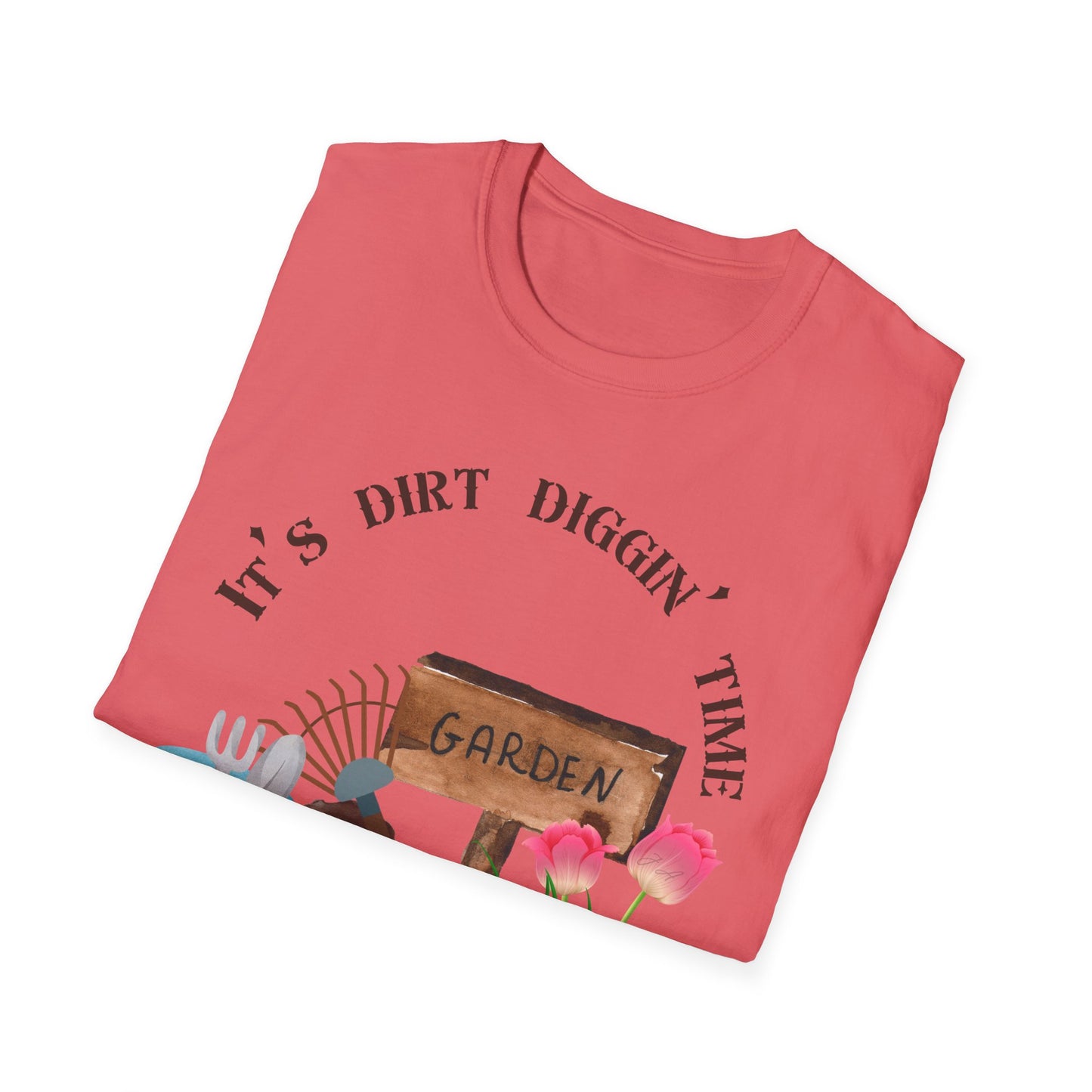 Garden-Themed Unisex Softstyle T-Shirt, Perfect for Plant Lovers, Gardening Gifts, Spring Celebrations, Outdoor Activities, Gift for Him/Her