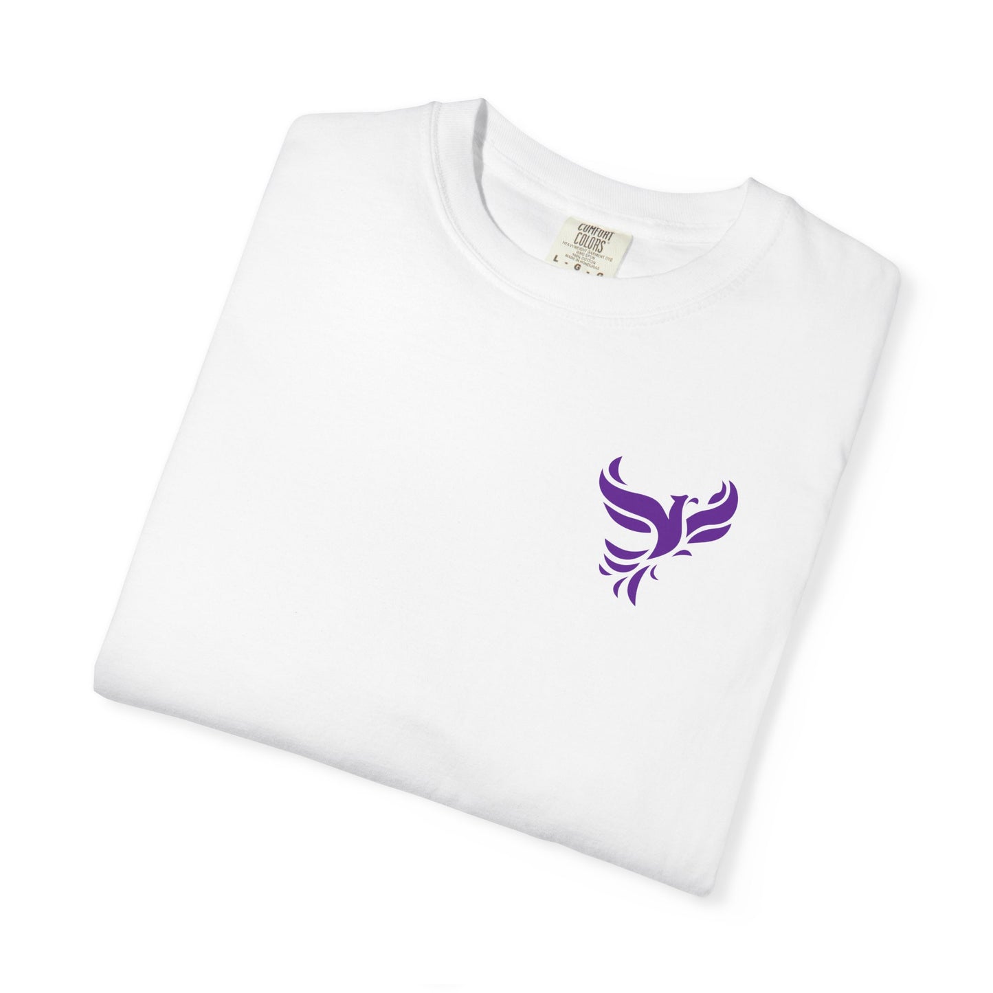 Rise and Thrive Domestic Violence Awareness Shirt | Purple Phoenix Survivor & Supporter Tee | Romans 5:3–5