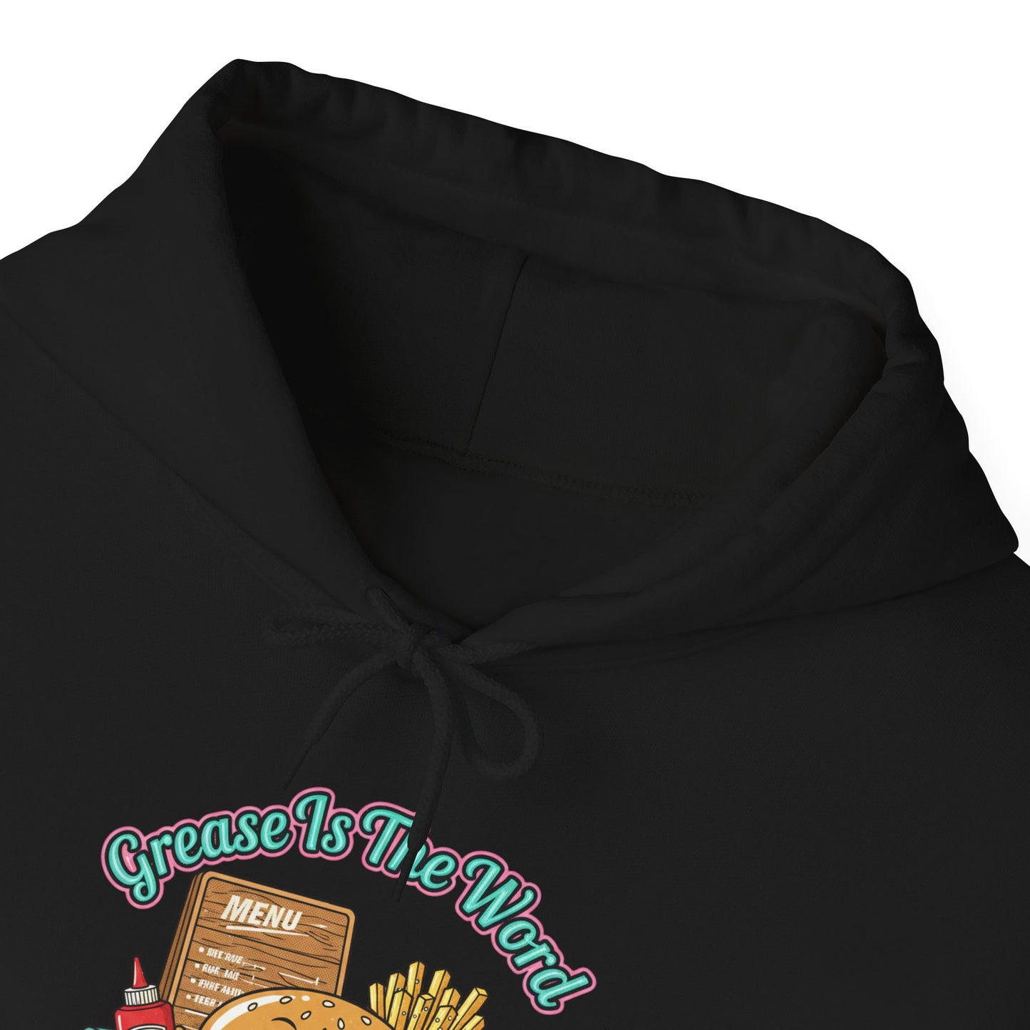Grease is the Word, Matchbook Burger Diner Hoodie | retro diner shirt, pantry label art