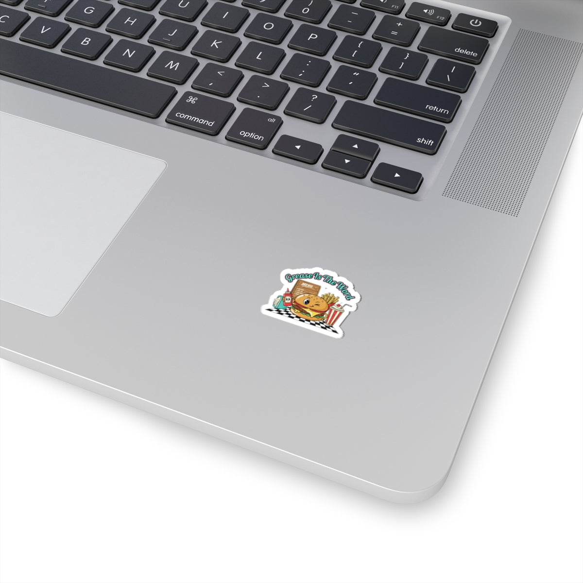 Grease Is The Word Burger Diner Kiss-Cut Sticker | Retro Diner, Matchbook Graphic