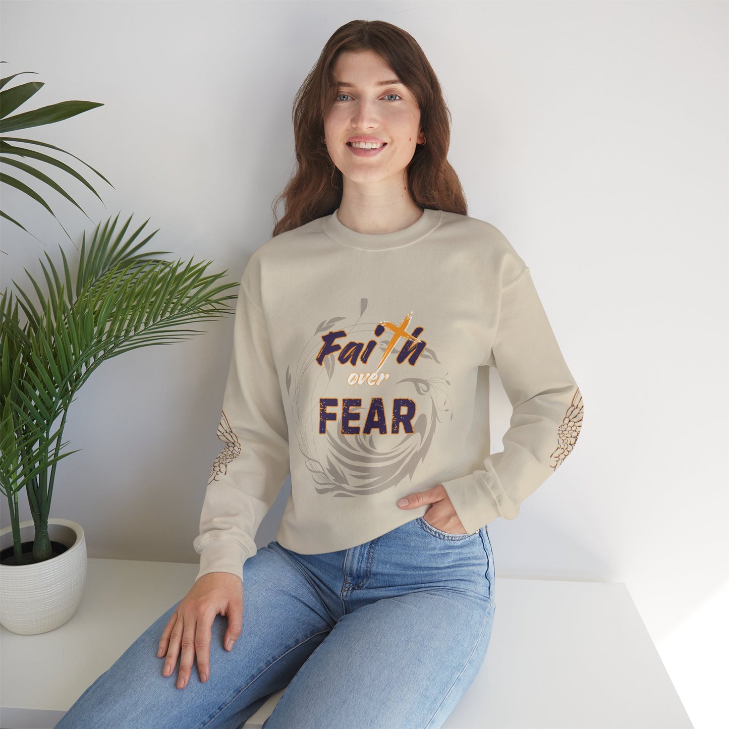 Faith Over Fear Crewneck Sweatshirt
