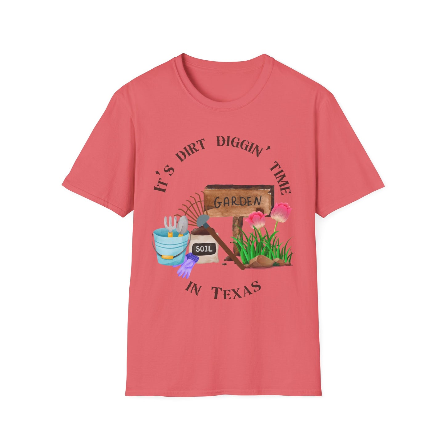 Garden-Themed Softstyle T-Shirt, Perfect for Plant Lovers, Gardening Gifts, Spring Celebrations, Outdoor Activities, Gift for Him/Her