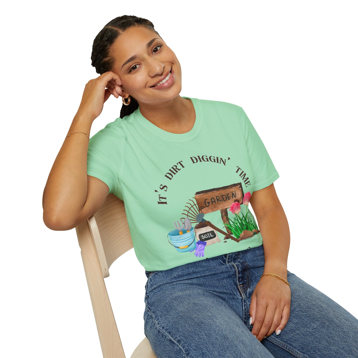 Garden-Themed Softstyle T-Shirt, Perfect for Plant Lovers, Gardening Gifts, Spring Celebrations, Outdoor Activities, Gift for Him/Her