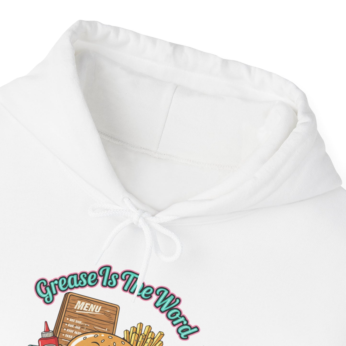 Grease is the Word, Matchbook Burger Diner Hoodie | retro diner shirt, pantry label art