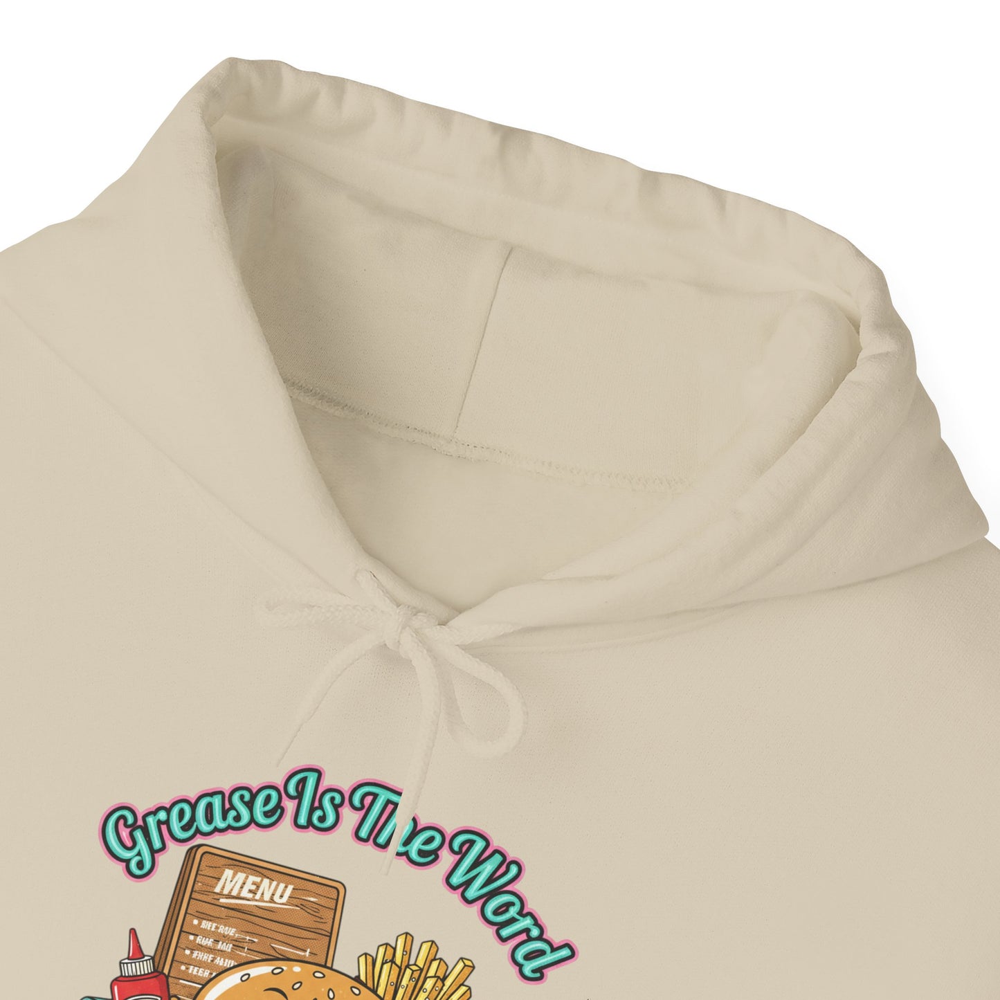 Grease is the Word, Matchbook Burger Diner Hoodie | retro diner shirt, pantry label art